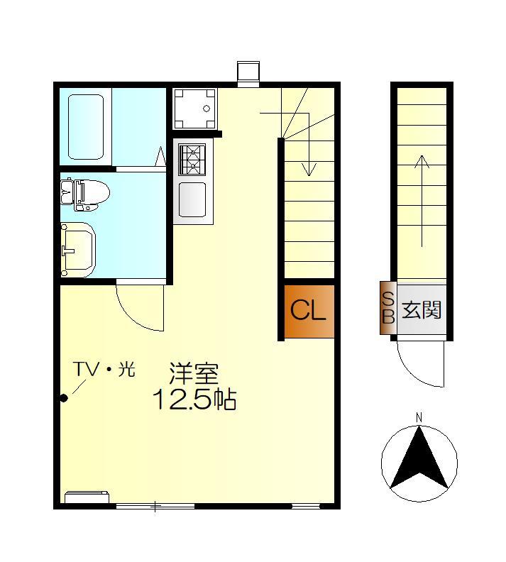 Ｍ・テラス海岸通　Ｂ棟の間取り