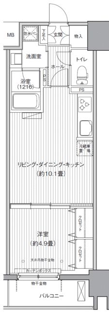 ダイイチフレア川崎の間取り