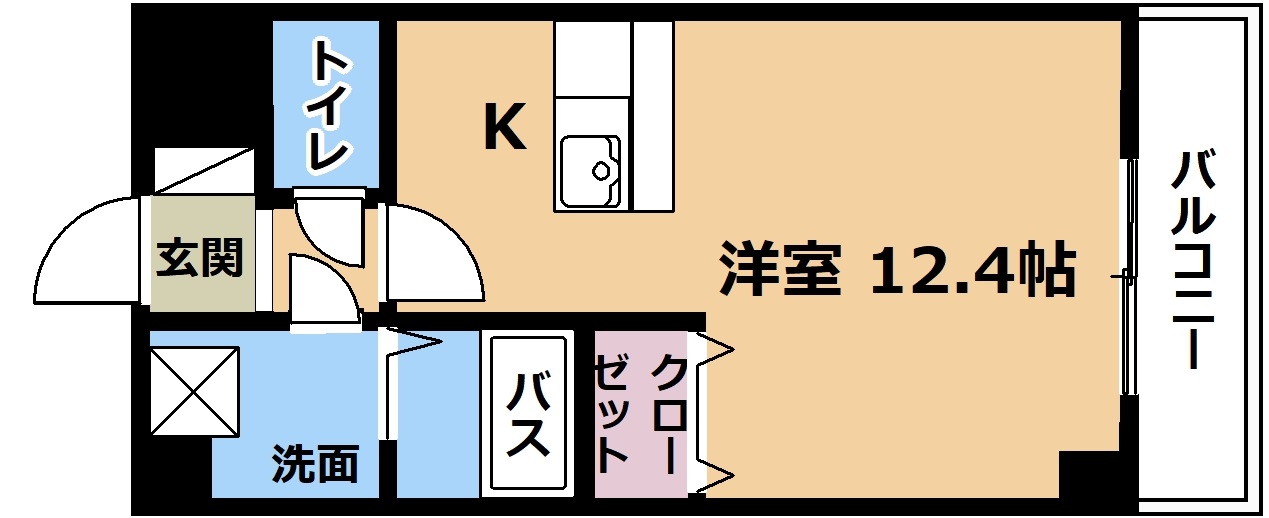 草津市追分南のマンションの間取り