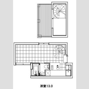 港区赤坂のマンションの間取り