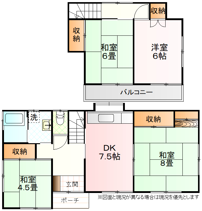 【八街ろ貸家の間取り】