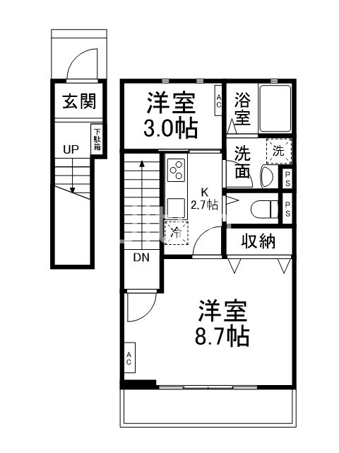 すみれマンションの間取り