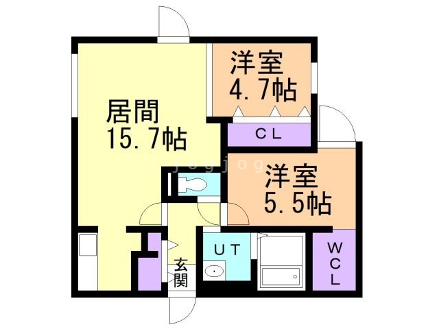 ＪＡＮＵＳ ｒｅｓｉｄｅｎｃｅｓ澄川中央の間取り