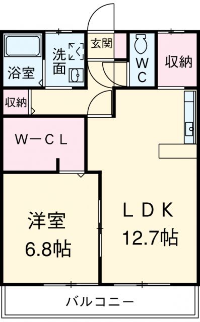 コーポリヲの間取り