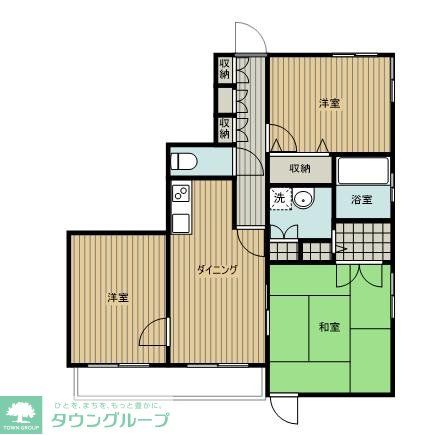 相模原市中央区東淵野辺のマンションの間取り