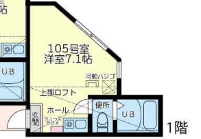 横浜市中区本郷町のアパートの間取り