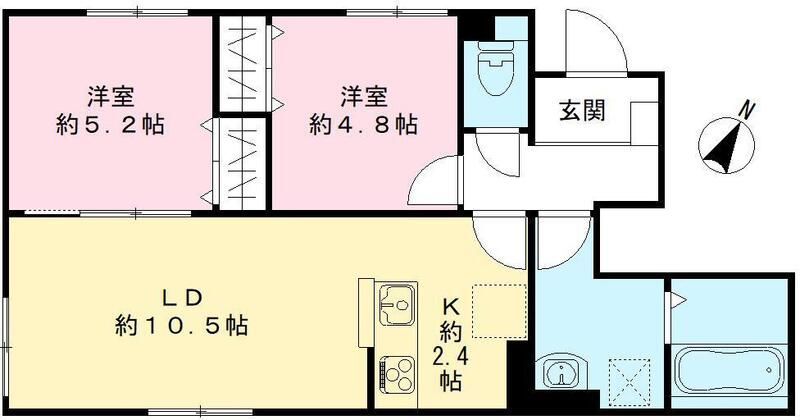 仮称）ユアメゾン北大路の間取り