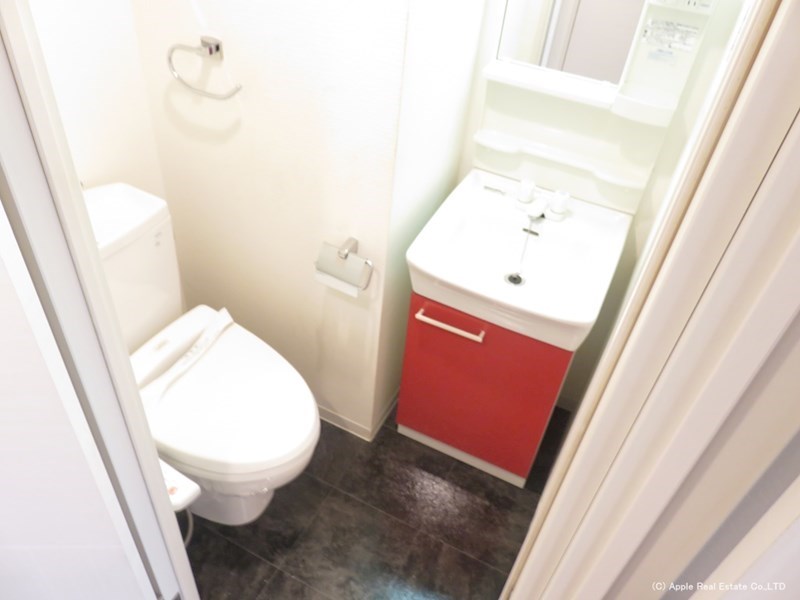 洗面設備　同タイプ別部屋。