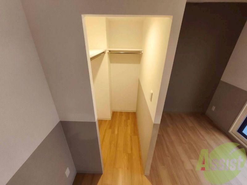 収納　洋室にはクローゼットがあるのですっきり片付きそうです。