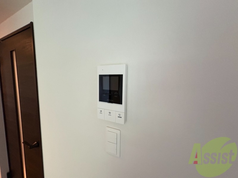 セキュリティ　インターホンです。オートロック付きで安心のマンションです。