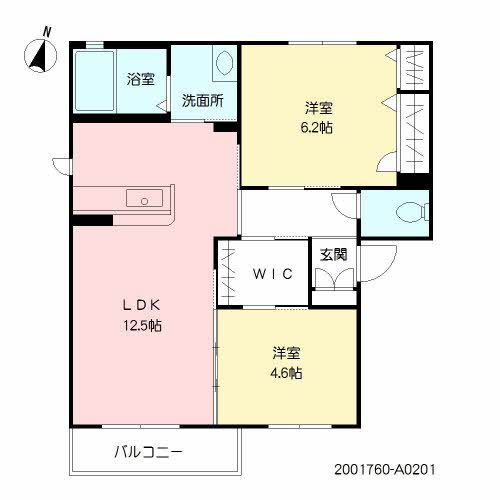 リラフォート帯山の間取り