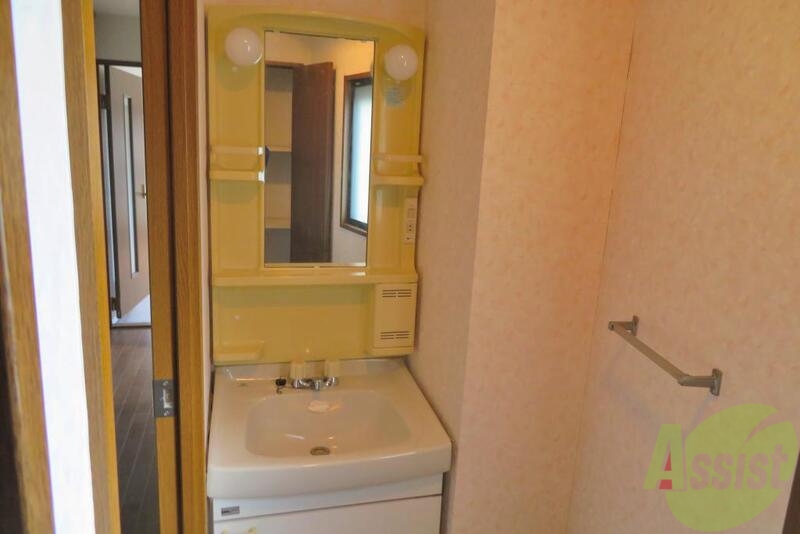 洗面設備　洗面化粧台のある１Ｋはポイント高いですねー