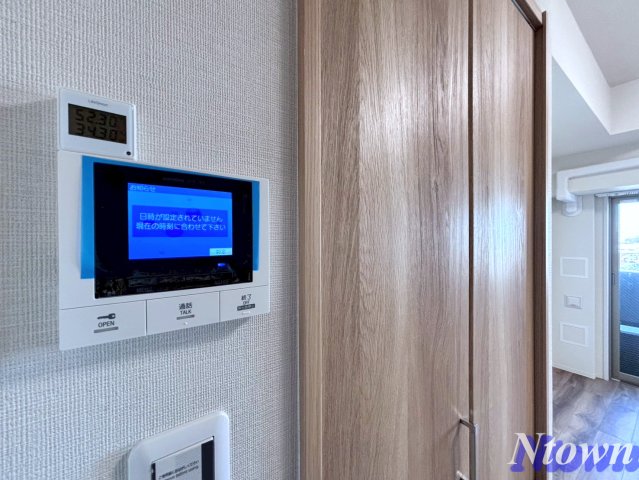 セキュリティ　モニター付きです。