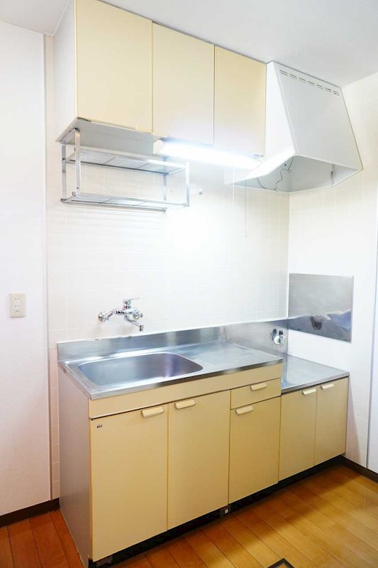 キッチン　ガスコンロ設置可能でお料理ラクラク