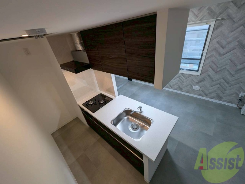 キッチン　清潔感がありお洒落なキッチンになっていました！