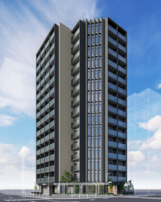 建物外観　ザ・パークハビオ谷町六丁目クロス