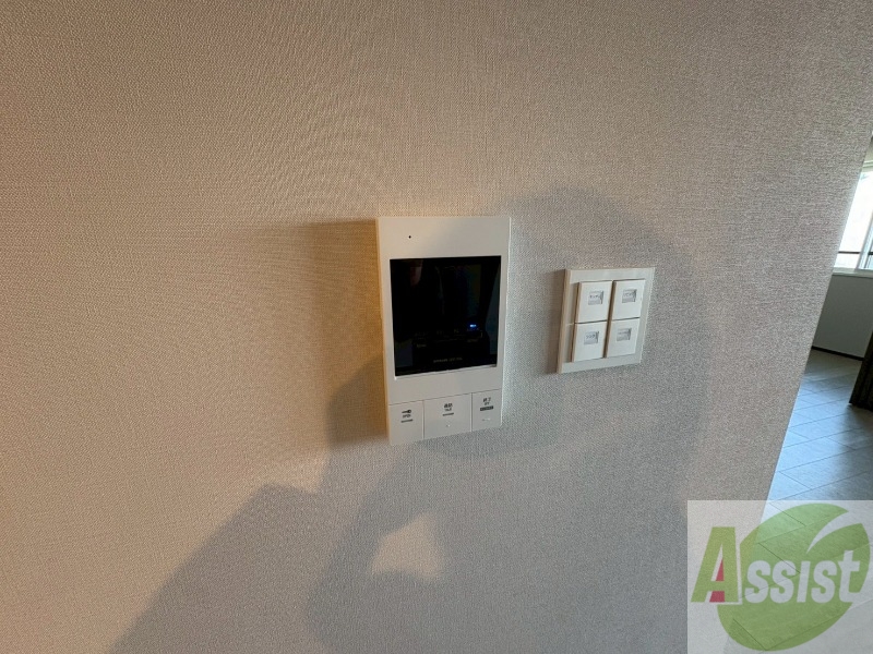 セキュリティ　モニタ付インターホンでセキュリティ面も安心です。