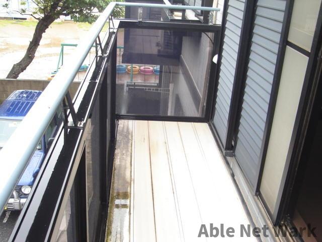 バルコニー　南向きのベランダで