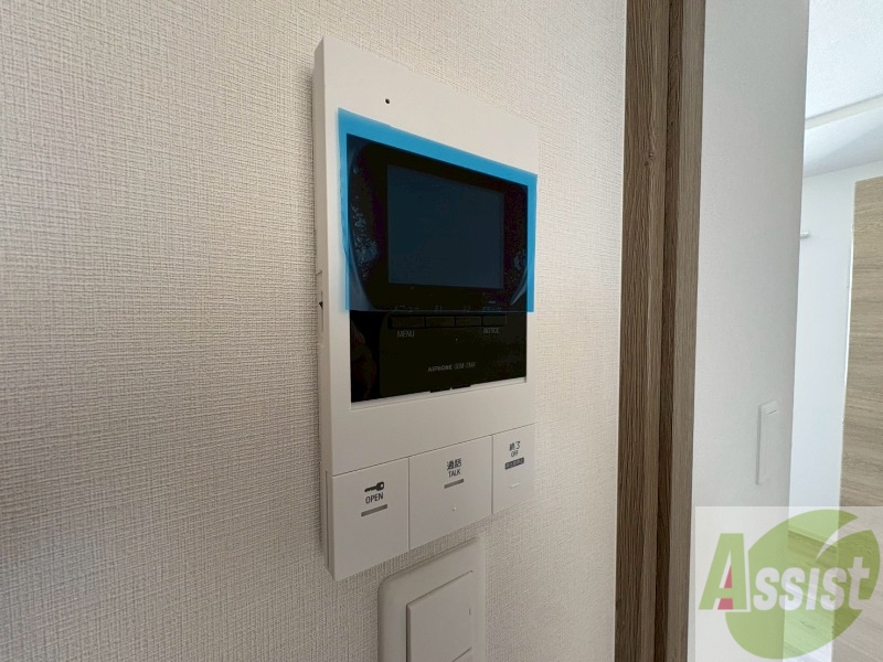 セキュリティ　モニタ付インターホンでセキュリティ面も安心です。