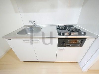 キッチン　2口コンロのシステムキッチンです！