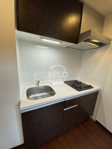 キッチン　プレジオ本町　2口ガスシステムキッチン