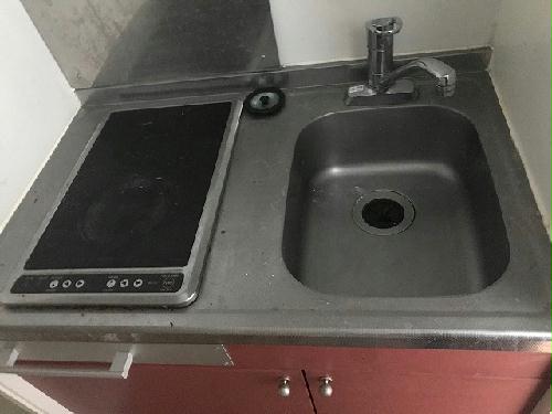 キッチン　シングルレバー設置