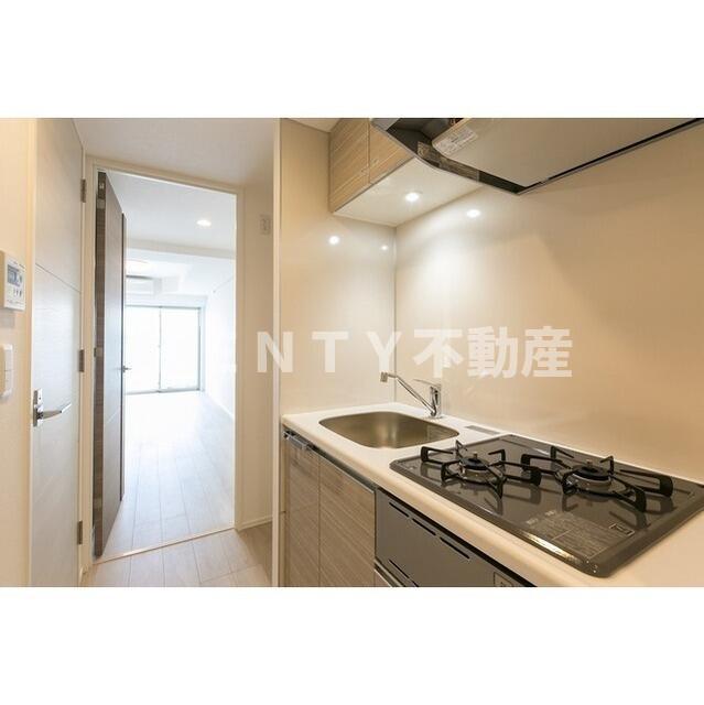 キッチン　コンパクトなキッチンで掃除もラクラク