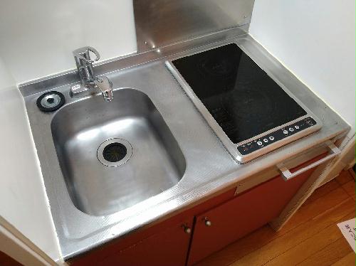 キッチン　シングルレバー設置
