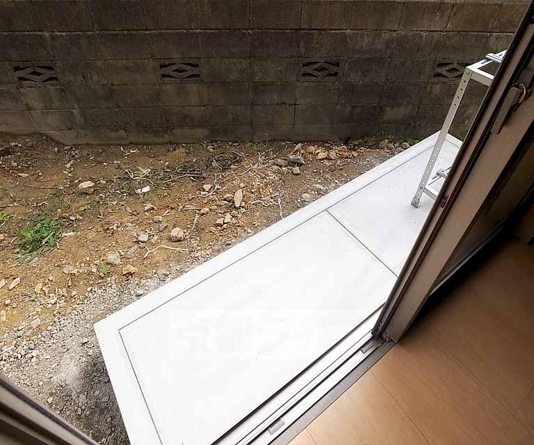 バルコニー　一階は広いスペースのあるバルコニー完備です。