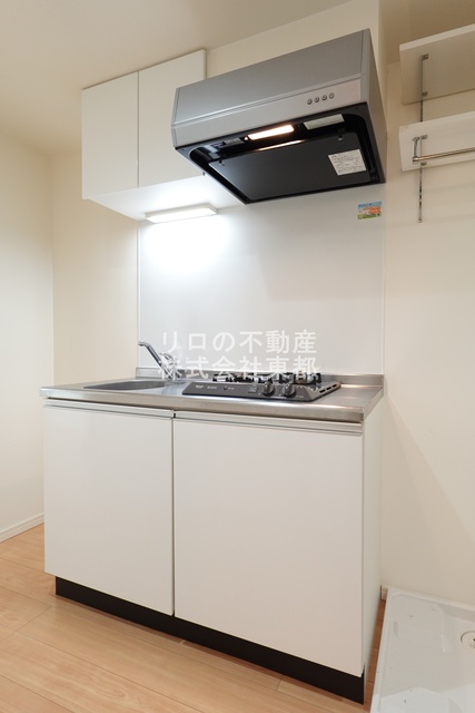 キッチン　便利な２口ガスコンロ設置済！