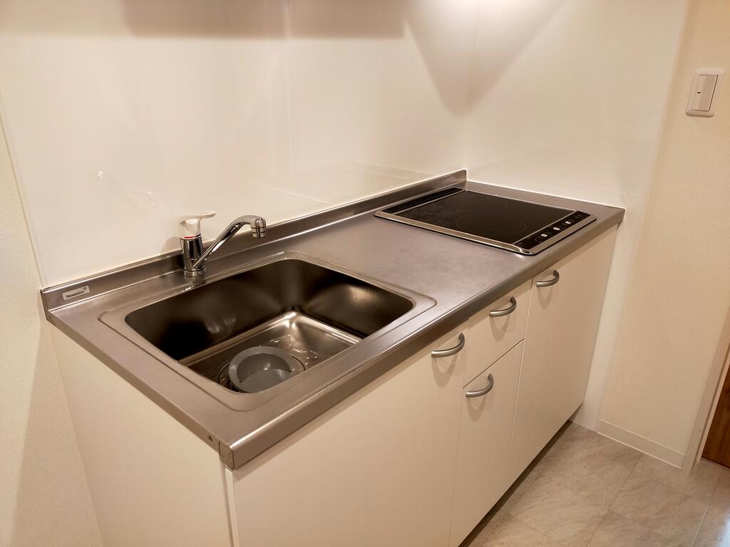 キッチン　手入れのしやすいIHコンロが2口♪