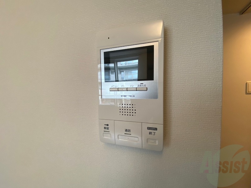 セキュリティ　インターホンで来客確認ができます。安心ですね。