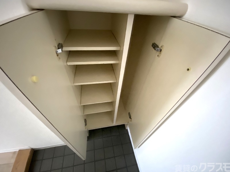 収納　入ってすぐの靴箱です。使い勝手が良さそう♪