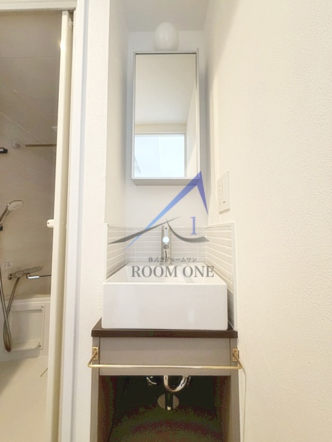 洗面設備　洗面台です。