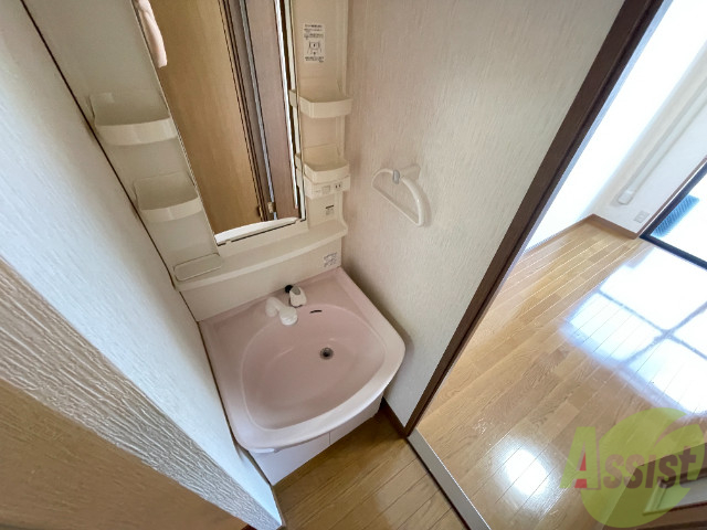 洗面設備　独立洗面台！ライトもついています！