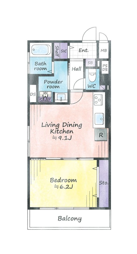 建物外観　間取図