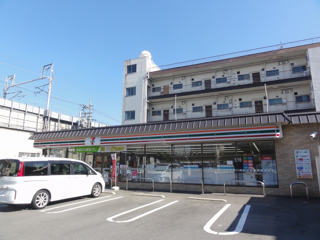 コンビニ　セブンイレブン 京都中久世4丁目店（コンビニ）まで443m