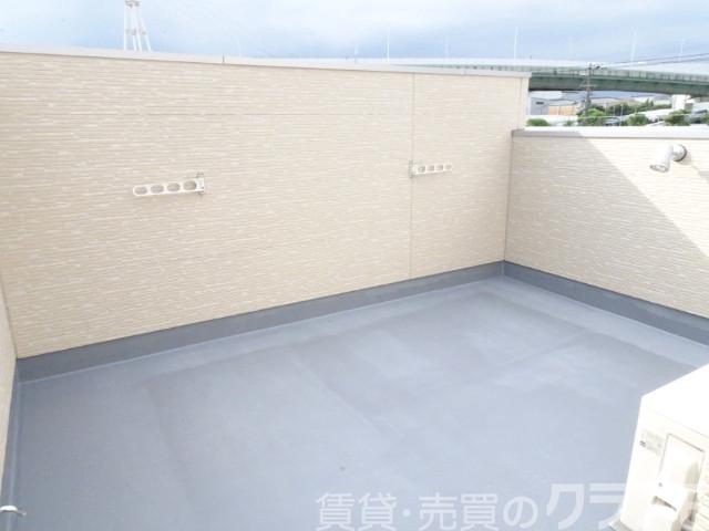 バルコニー　広々ルーフバルコニー♪