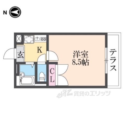 レオパレスMeisterTAKUMIの間取り写真