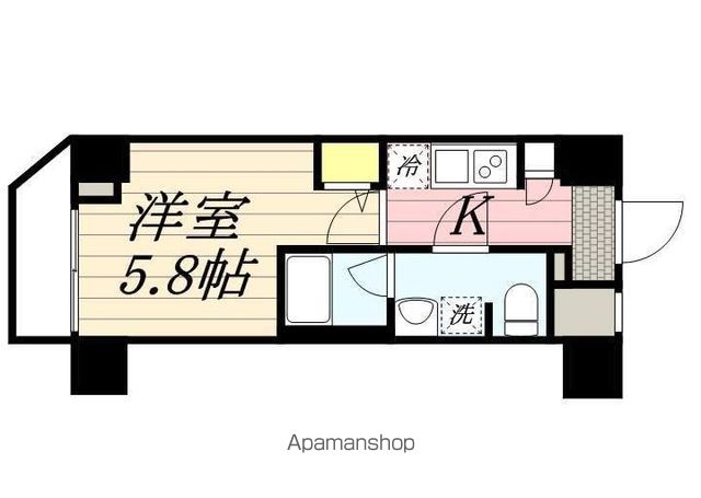 ブルーライン 伊勢佐木長者町駅 徒歩3分 11階建 築8年の間取り写真