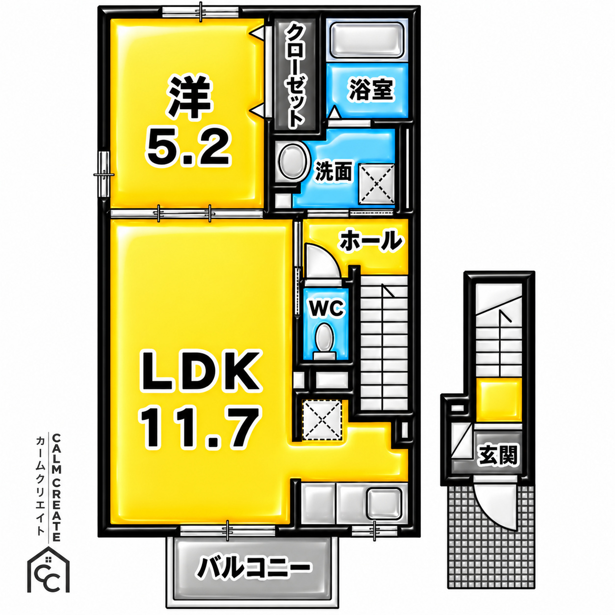 ＪＲ舞鶴線 東舞鶴駅 徒歩92分 2階建 築7年の間取り写真