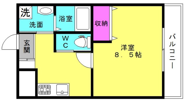 フルール宝殿の間取り写真