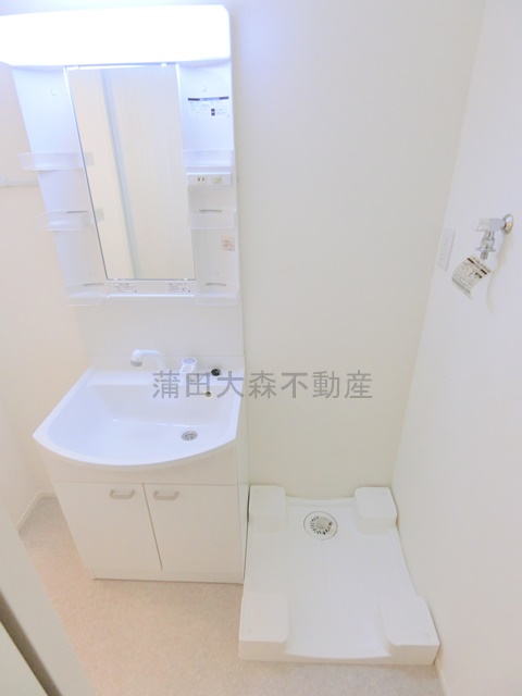 洗面設備　独立洗面台　洗面脱衣所　　洗濯機置き場