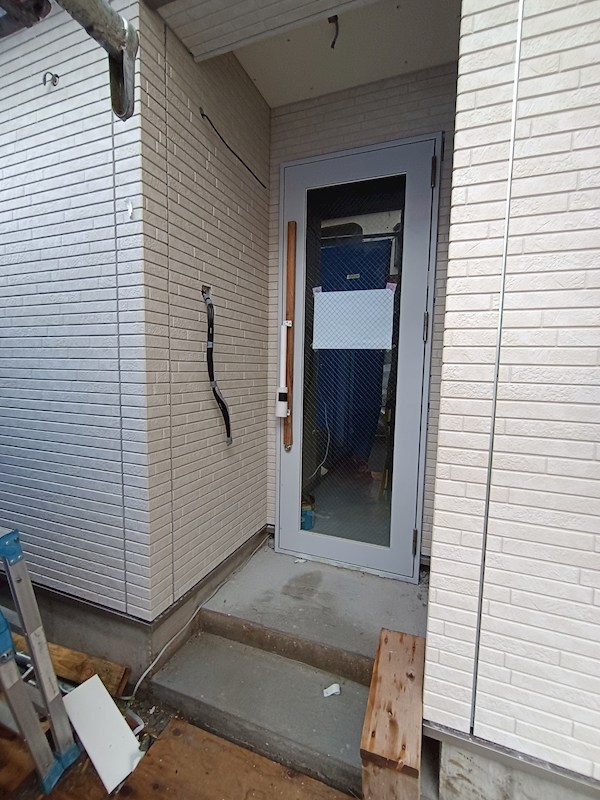 エントランス　建築中