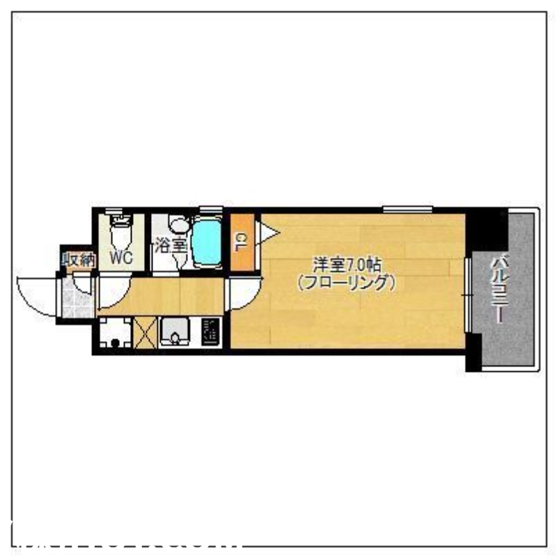 西鉄天神大牟田線 西鉄平尾駅 徒歩3分 10階建 築26年の間取り写真