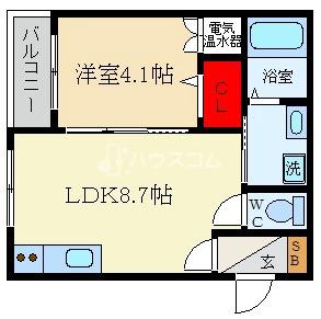 京阪本線 香里園駅 徒歩14分 3階建 築3年の間取り写真