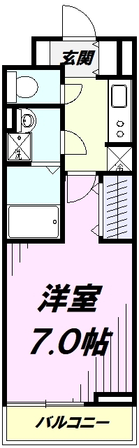 西武拝島線 武蔵砂川駅 徒歩34分 3階建 築10年の間取り写真