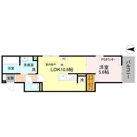 GRAMM殿城の間取り写真