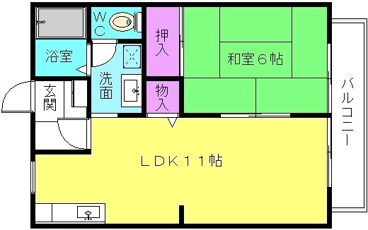 パークハイム東加古川A棟の間取り写真
