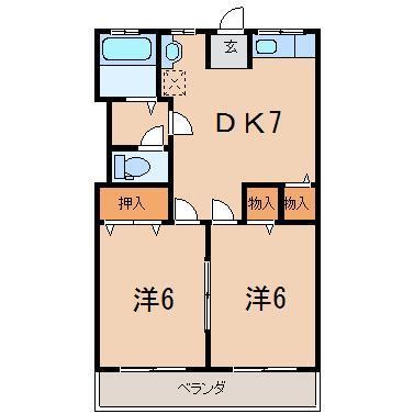 さくらハイツの間取り写真